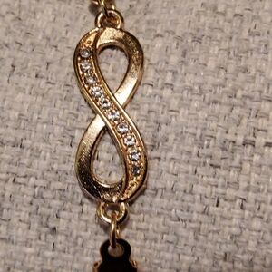 Gold Infinity Pendant Necklace